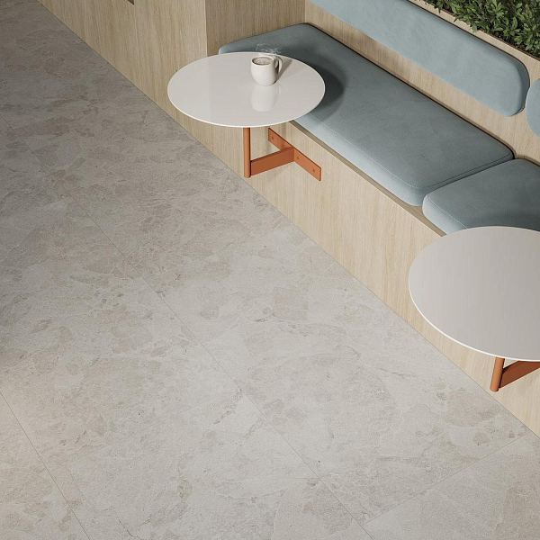 Керамический гранит Kerama Marazzi Сплит KM6060G1251R8 бежевый светлый матовый обрезной 60x60x0,8 в Уфе — купить с доставкой | Nova