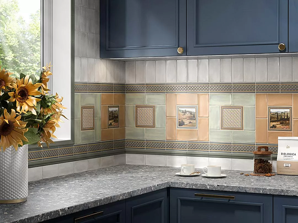 Керамический декор Kerama Marazzi Монтальбано VT\A567\17022 6 матовый 15x15 в Уфе — купить с доставкой | Nova