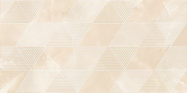 Керамический декор Azori Opale Beige Geometria 315x630 в Уфе — купить с доставкой | Nova