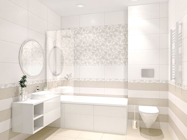 Керамический бордюр Azori Mallorca Beige Floris 63,0x7,5 в Уфе — купить с доставкой | Nova