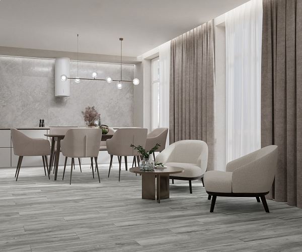Керамический гранит Primavera Taiga Grey 20х120 WD102 в Уфе — купить с доставкой | Nova