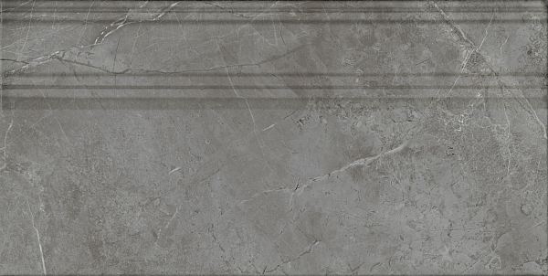 Керамический плинтус Kerama Marazzi Риальто FME031R серый темный глянцевый обрезной 20x40 в Уфе — купить с доставкой | Nova