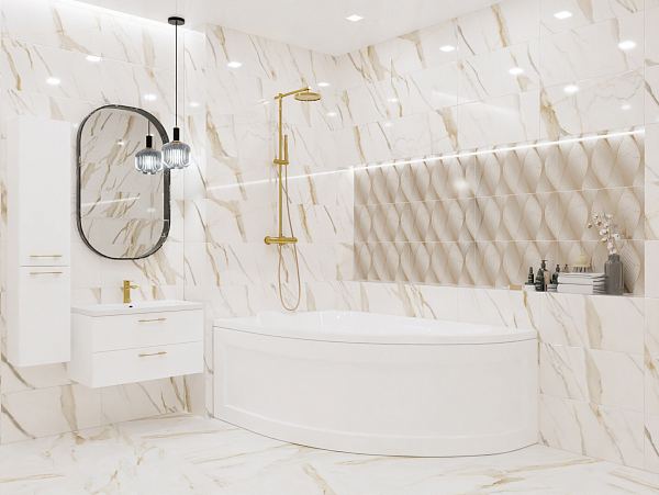 Керамический декор Azori Apulia Oro Cascade 315x630 в Уфе — купить с доставкой | Nova