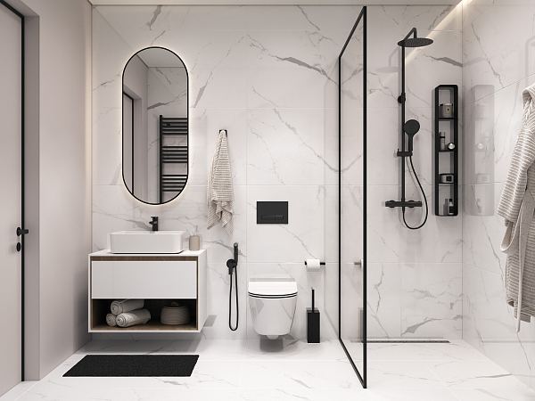 Керамический гранит Cersanit Futura Deep Calacatta белый ректификат 60x120 A17126 в Уфе — купить с доставкой | Nova