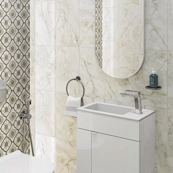 Керамическая плитка Kerama Marazzi Кантата 6429 белый глянцевый 25х40 в Уфе — купить с доставкой | Nova