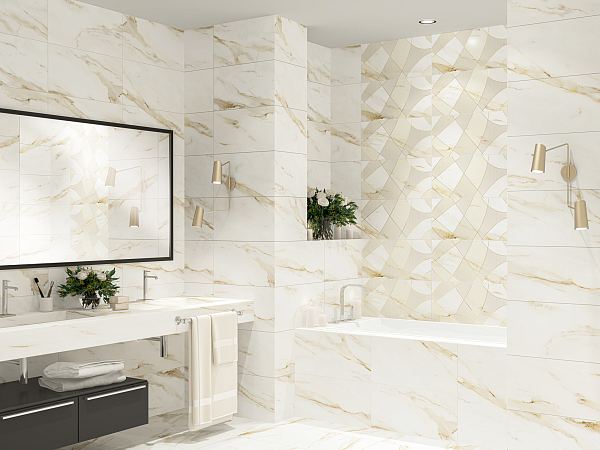 Керамическая плитка Azori Calacatta Royal 315x630 в Уфе — купить с доставкой | Nova