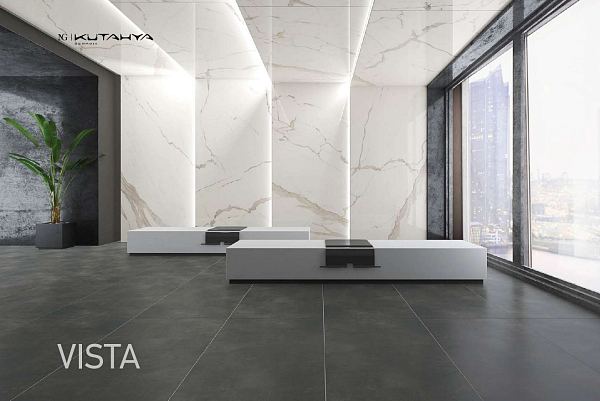 Керамический гранит Kutahya Seramik Vista Anthracite Matt 60x120 в Уфе — купить с доставкой | Nova