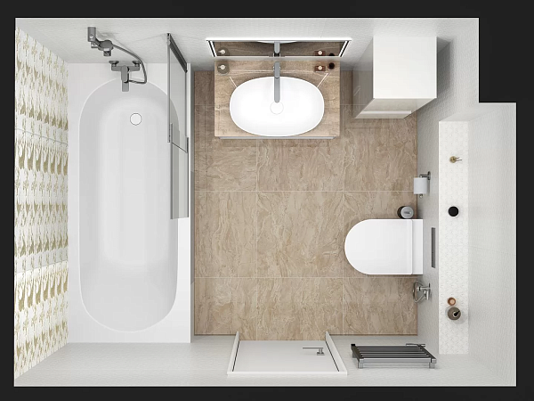 Керамический гранит Kerama Marazzi Риальто Нобиле SG649022R бежевый лаппатированный обрезной 60х60 в Уфе — купить с доставкой | Nova