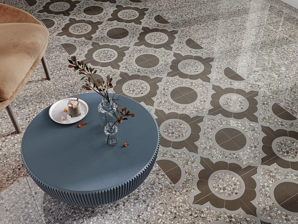 Керамический гранит Kerama Marazzi Бричиола SG653522R серый лаппатированный обрезной 60х60 в Уфе — купить с доставкой | Nova