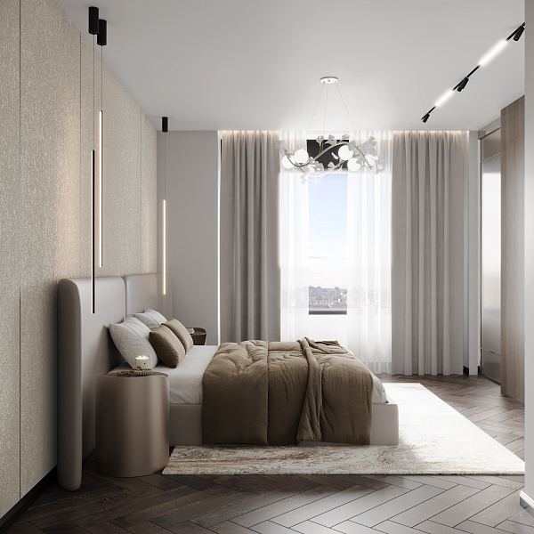 Бамбуковая панель Bonaparte Plane textile beige carbon matt 1080*2800*8 (1шт.=3.024 кв.м.) connect в Уфе — купить с доставкой | Nova