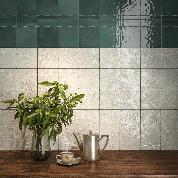 Керамический декор Kerama Marazzi Агдаль 3 KMD2SFD004BN бежевый светлый глянцевый структура 15x15x0,9 в Уфе — купить с доставкой | Nova