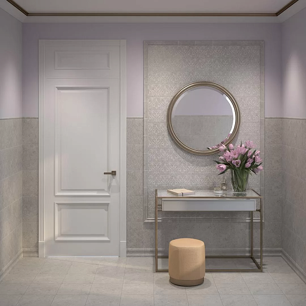 Керамический бордюр Kerama Marazzi Ферони BLB053 серый светлый матовый 20x5 в Уфе — купить с доставкой | Nova